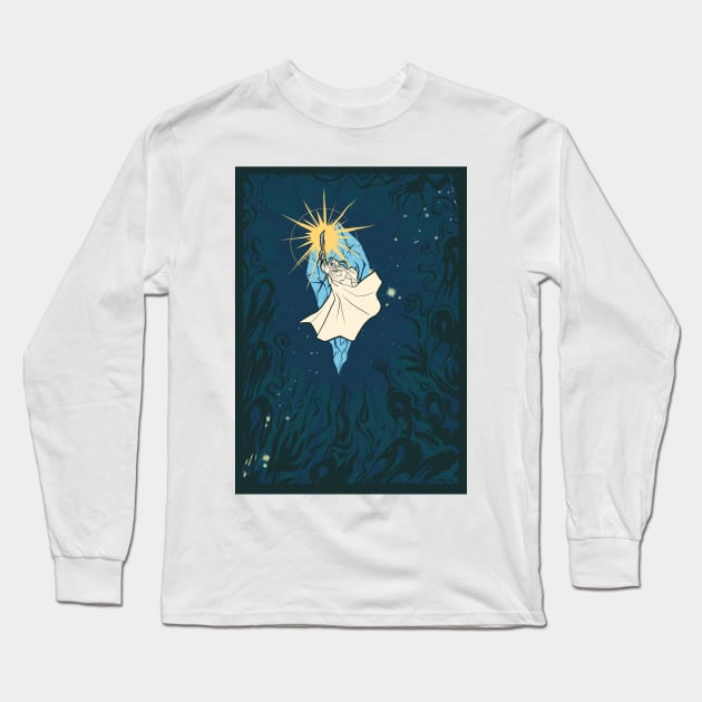 Final Fantasy XIV Endwalker Venat Hydaelyn Mothercrystal The Sundering Long Sleeve T-Shirt by yalitreads